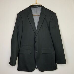 PERRY ELLIS PORTFOLIO Sz 38R Black Slim Fit 2 Button Sport Coat Blazer Jacket